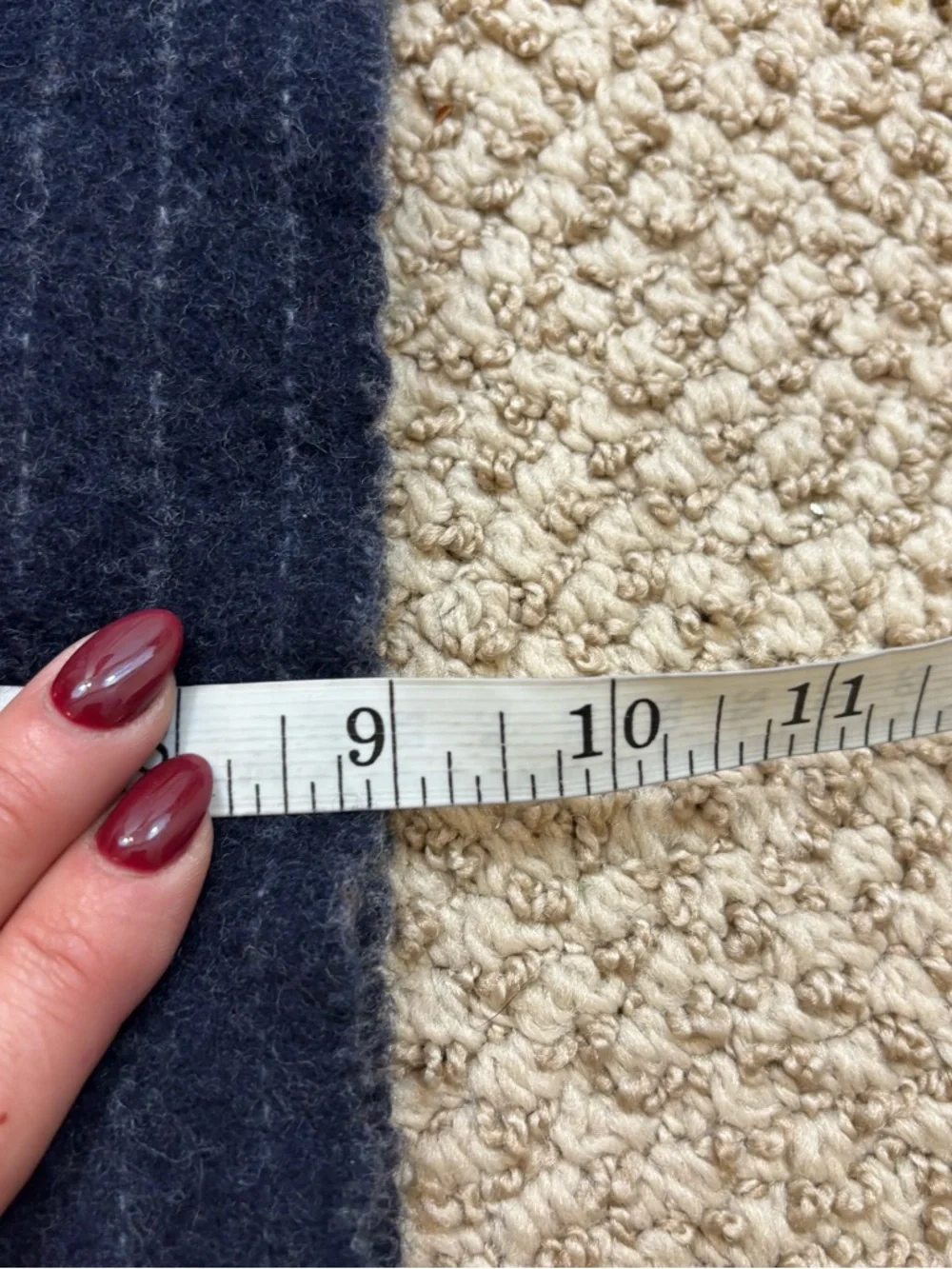 Men’s Polo Ralph Lauren Wool Blend Navy‎ Blue and Grey Scarf